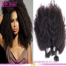 2016 Atacado Top Quality Mongol Afro Kinky Extensões Do Cabelo Humano Cutícula Completa Afro Kinky Curly Trança Do Cabelo